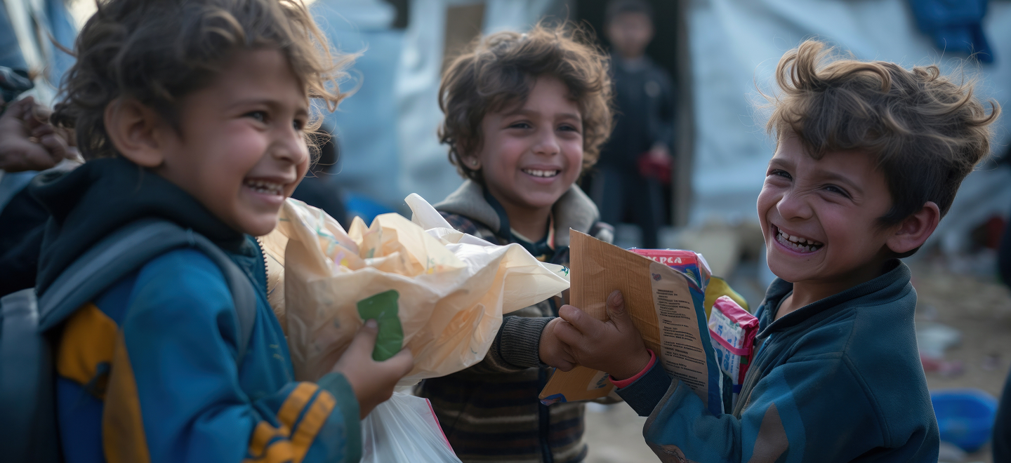 Delivering Aid to 500 Needy Families